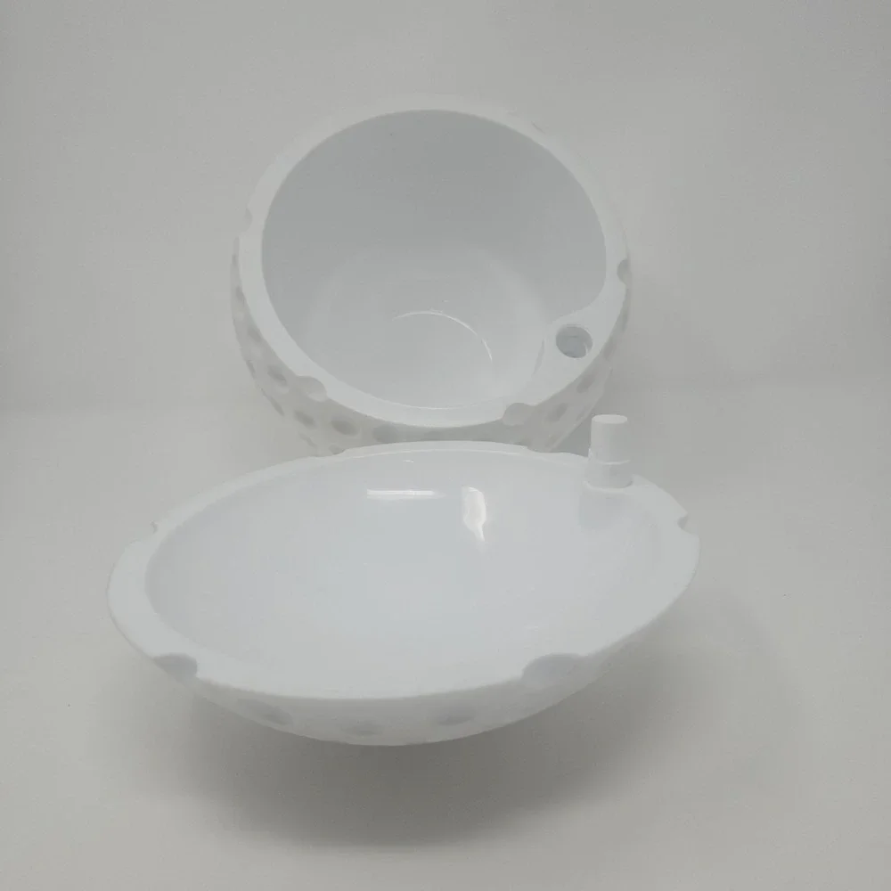Vintage Mario Luca Giusti‎ Golfball MCM White Lucite Ice Chest Bucket Itailian